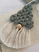 Load image into Gallery viewer, Gnome macrame Christmas tree ornament