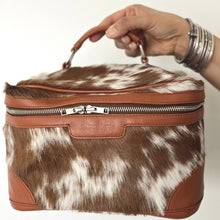 Load image into Gallery viewer, Brown - Cowhide Large Jewelry Bag