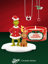 Load image into Gallery viewer, Dr Seuss. The Grinch Candle and Jewelry Tray - Grinch Necklace Collection