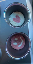 Load image into Gallery viewer, Car holder (2) coffee coasters, mug rug for car,punch needle