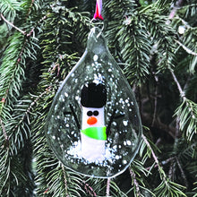 Load image into Gallery viewer, Ornament - Teardrop Snowmen Sun Catchers