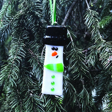 Load image into Gallery viewer, Ornament - White Snowman With Coloured Scarves