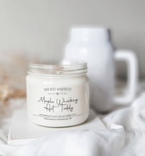 Load image into Gallery viewer, Maple Whiskey Hot Toddy- 100% Natural Coconut Soy Wax Candle
