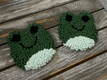 Load image into Gallery viewer, Car holder coffee coasters (2), mug rug for car,punch needle