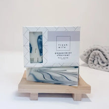 Load image into Gallery viewer, Peppermint Charcoal Soap Bar