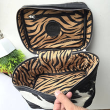 Load image into Gallery viewer, Brown - Cowhide Large Jewelry Bag