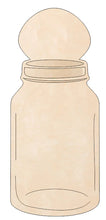 Load image into Gallery viewer, Paintable Mason Jar with Circle Top