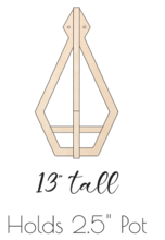 Load image into Gallery viewer, 13"Small Hanging Planter - By WILLOW HILL DESIGNS