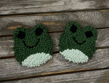 Load image into Gallery viewer, Car holder coffee coasters (2), mug rug for car,punch needle