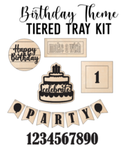 Load image into Gallery viewer, Birthday Party Theme - Tiered Tray Kit