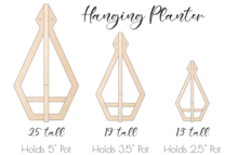 Load image into Gallery viewer, Med- 19"Hanging Planter - By WILLOW HILL DESIGNS