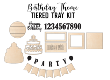 Load image into Gallery viewer, Birthday Party Theme - Tiered Tray Kit