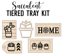 Load image into Gallery viewer, Succulent Theme - Tiered Tray Kit