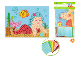 Krafty Kids Kit: DIY Foam Mosaic Kit B) Mermaid