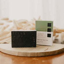 Load image into Gallery viewer, Charcoal Tea Tree Bar Soap
