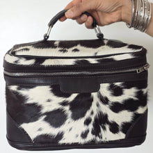 Load image into Gallery viewer, Brown - Cowhide Large Jewelry Bag
