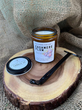 Load image into Gallery viewer, Cashmere Plum Candle | Fall Collection | Natural Soy Wax Candle | Plum Jasmine Tonka Oud Rosehip Santal
