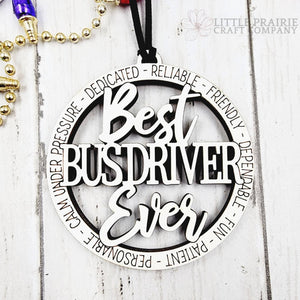 Best Bus Driver Ever (BUS) | Wooden Ornament