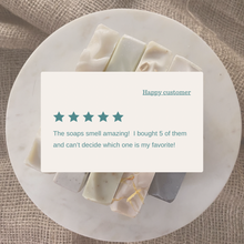 Load image into Gallery viewer, Gardener or Farmer or Welder Soap | Natural Lard Soap Bar | Pumice &amp; Colloidal Oatmeal | Mint + Eucalyptus + Tea Tree + Lavender

