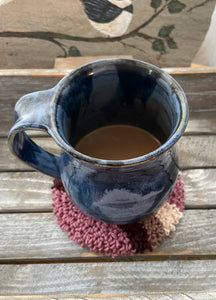 Coffee coaster, mug rug, punch needle mug rugs, candle mat (
