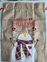 Load image into Gallery viewer, Large Burlap Santa Sacks can be customized
