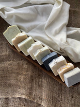 Load image into Gallery viewer, Gardener or Farmer or Welder Soap | Natural Lard Soap Bar | Pumice &amp; Colloidal Oatmeal | Mint + Eucalyptus + Tea Tree + Lavender
