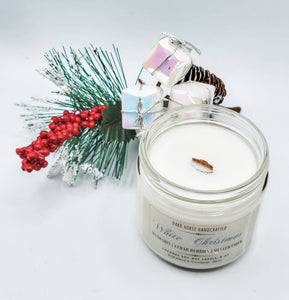 White Christmas - Holiday, Natural Coconut Soy Candle