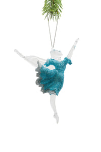 NEW - Clear Hanging Ballerina Ornament