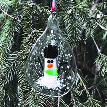 Load image into Gallery viewer, Ornament - Teardrop Snowmen Sun Catchers
