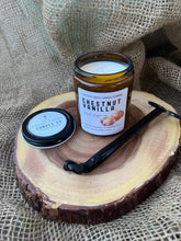 Load image into Gallery viewer, Chestnut Vanilla Candle | Fall Collection | Natural Soy Wax Candle | Chestnut Vanilla Birch
