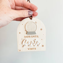 Load image into Gallery viewer, Days Until Christmas Snow Globe Christmas Ornament
