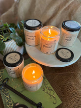 Load image into Gallery viewer, Fuzzy Flannel Candle | Natural Soy Wax Candle | Winter Collection | Sage Sandalwood Pine Peach Spearmint
