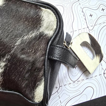 Load image into Gallery viewer, Leather Cowhide Toiletry Bag - Groomsmen Gift - Shaving Kit
