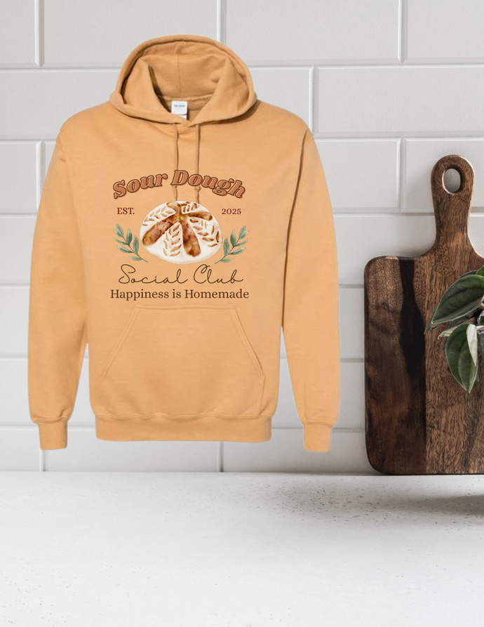 Sourdough Social Club Hoodie – Handcrafted with Love at Rustic Stars