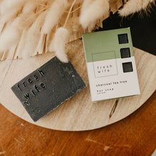 Load image into Gallery viewer, Charcoal Tea Tree Bar Soap
