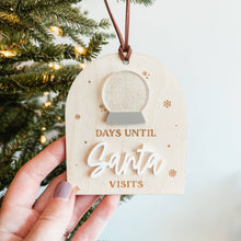 Load image into Gallery viewer, Days Until Christmas Snow Globe Christmas Ornament
