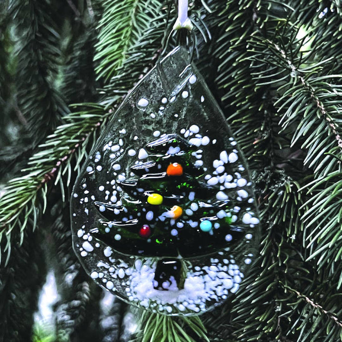 Ornament - Teardrop Christmas Tree Sun Catcher