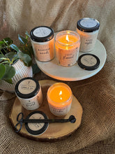 Load image into Gallery viewer, Fuzzy Flannel Candle | Natural Soy Wax Candle | Winter Collection | Sage Sandalwood Pine Peach Spearmint
