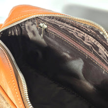 Load image into Gallery viewer, Leather Cowhide Toiletry Bag - Groomsmen Gift - Shaving Kit
