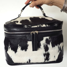 Load image into Gallery viewer, Brown - Cowhide Large Jewelry Bag
