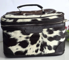 Load image into Gallery viewer, Brown - Cowhide Large Jewelry Bag
