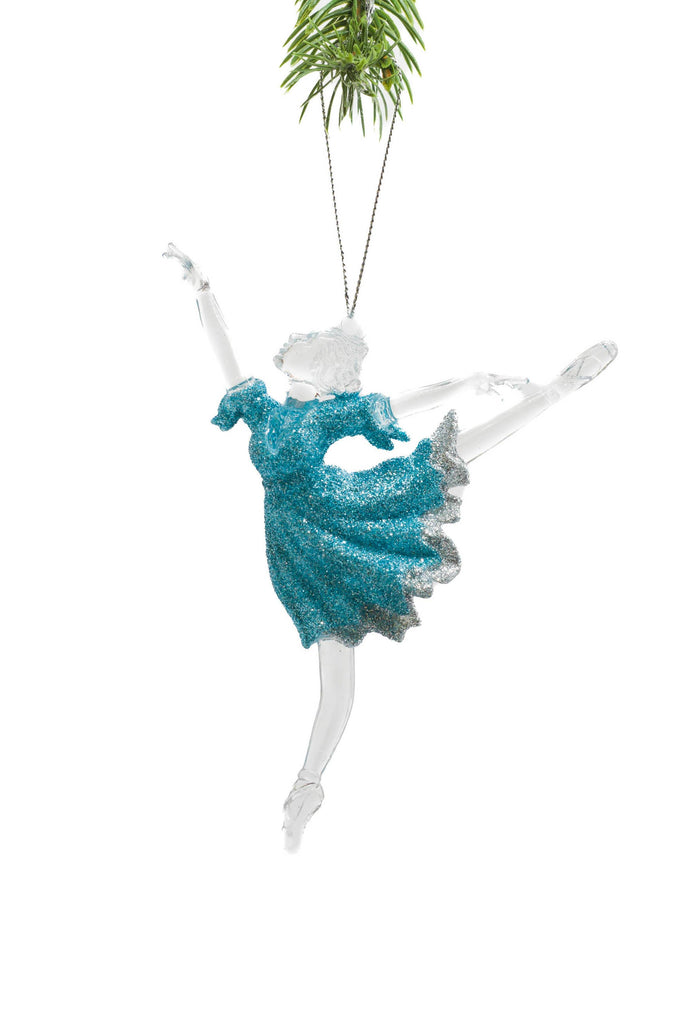 NEW - Clear Hanging Ballerina Ornament