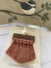 Load image into Gallery viewer, Macrame car diffuser car charm - just breathe-1
