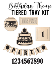 Birthday Party Theme - Tiered Tray Kit