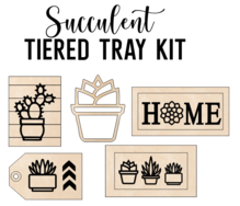 Load image into Gallery viewer, Succulent Theme - Tiered Tray Kit
