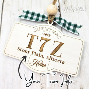 Your Town Personalized Postal Code\Zip Code | Ornament