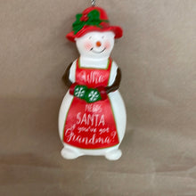 Load image into Gallery viewer, Snowman  ornament
