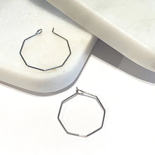 Load image into Gallery viewer, RoyceandOak -Hexagon Hoop Earrings
