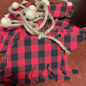 Plaid Bear Garland