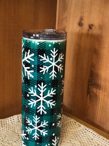 Christmas 20oz skinny tumbler